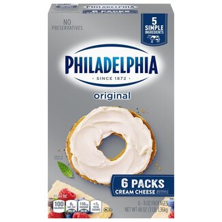 Philadelphia Philadelphia Cream Cheese Original, 8 oz, 6 ct