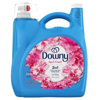 Downy Downy Soft 2 in 1 Liquid Fabric Softener HE Compatible April Fresh, 150 oz