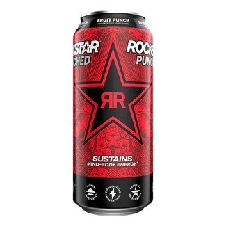 Rockstar Rockstar Punched Fruit Punch, 16 oz, 12 ct