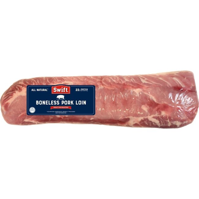 Swift Pork Loin Strap On Boneless, 12 lb