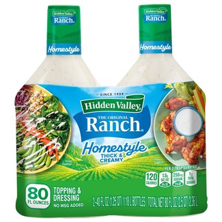 Hidden Valley Hidden Valley Ranch Homestyle Dressing and Topping, 40 oz, 2 ct