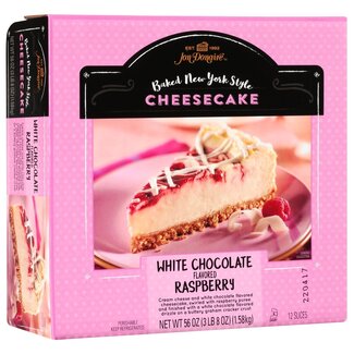 Jon Donaire Jon Donaire 9" White Chocolate Raspberry Cheesecake, 12 Slices