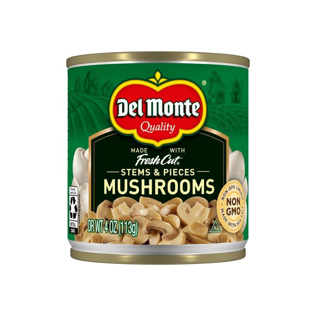 Del Monte Fresh Cut Mushrooms Stems & Pieces, 4 oz