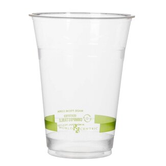 World Centric World Centric Compostable 16oz Plastic Cold Cups, 200 ct