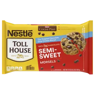 Nestle Nestle Toll House Semi-Sweet Chocolate Chip Morsels, 72 oz