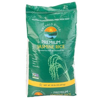 Emerald River Emerald River Premium Jasmine Rice, 50 lb