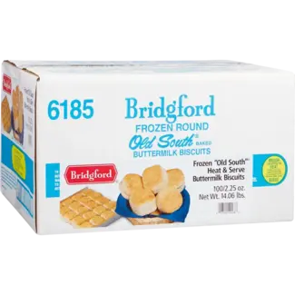Bridgford Bridgford Buttermilk Pre-Baked Biscuits, 2.25 oz, 100 ct