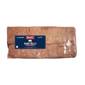 Swift Swift Pork Belly Skin On Boneless, 12 lb