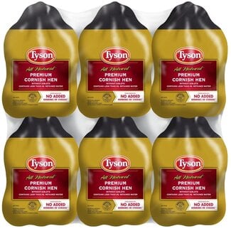 Tyson Foods Tyson Premium Cornish Hen, 25 oz, 6 ct
