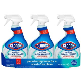 Clorox Clorox Bathroom Foamer with Bleach OceanMist, 30 oz, 3 ct