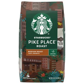 Starbucks Starbucks Pike Place Roast Ground Coffee Medium Roast, 2 lb