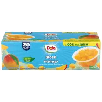 Dole Dole Diced Mango Fruit Cup, 4 oz, 20 ct