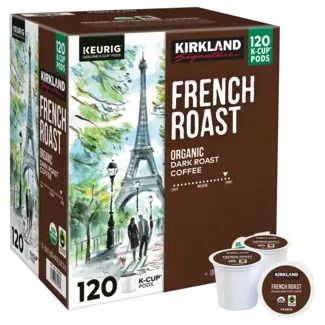 Kirkland Signature Kirkland Signature Organic French Roast Coffee Dark Roast Keurig K-Cup Pods, 120 ct