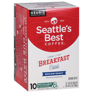 Seattle’s Best Coffee Seattle's Best Coffee Breakfast Blend K-cup Pods, 10 ct, (Pack of 6)