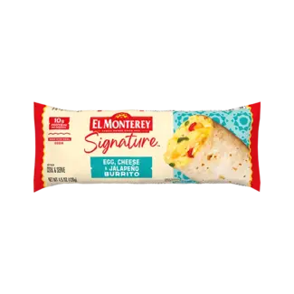 El Monterey El Monterey Breakfast Burrito Egg Cheese Jalapeno, 4.5 oz, 24 ct