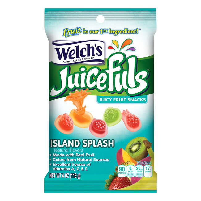 Welch's Juicefuls Island Splash Juicy Fruit Snacks, 4 oz, 12 ct