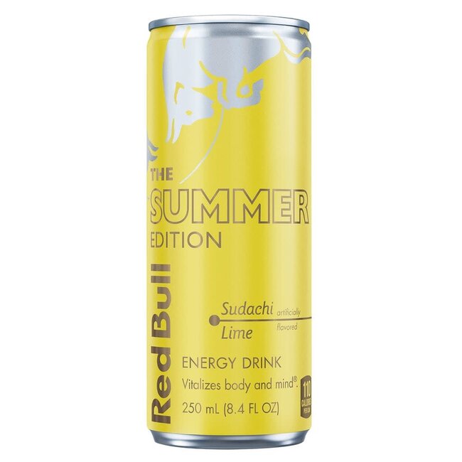 Red Bull Summer Edition Energy Drink Sudachi Lime, 8.4 oz, 24 ct