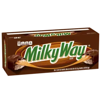 Milky Way Milky Way Caramel Chocolate Candy Bar Full Size, 1.84 oz, 36 ct