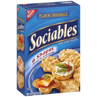 Sociables Sociables Flavor Crackers, 7.5 oz, 6 ct