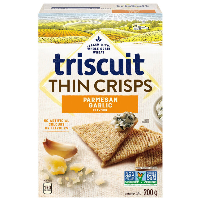 Triscuit Thin Crisps Parmesan Garlic, 7.1 oz, 6 ct