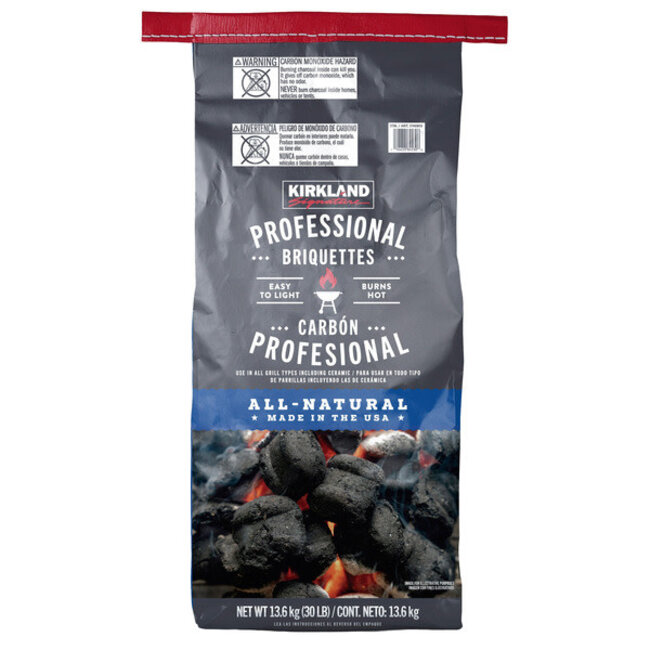 Kirkland Signature Professional Charcoal Briquettes, 30 lb