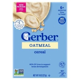 Gerber Gerber Cereal Oatmeal, 8 oz, 5 ct