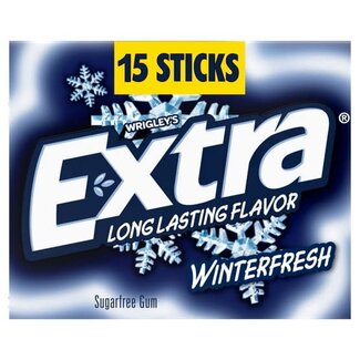 Extra Extra Sugar Free Chewing Gum Winterfresh Slim Pack, 10 ct