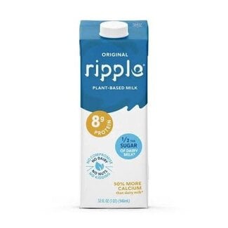 Ripple Ripple Original Non-Dairy Milk Vegan, 32 oz, 6 ct
