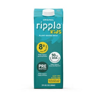 Ripple Ripple Kids Pea Milk Vegan, 32 oz, 6 ct