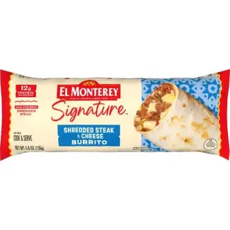El Monterey El Monterey Burrito Steak & Cheese, 5 oz, 24 ct