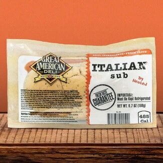 Great American Deli Great American Deli Italian Sub, 6.7 oz, 12 ct