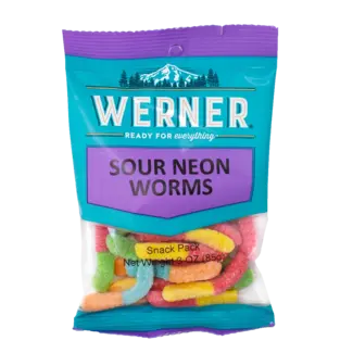 Werner Werner Sour Worms, 7 oz, 6 ct