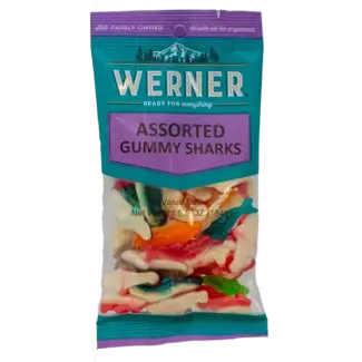 Werner Werner Gummy Sharks, 6.5 oz, 6 ct