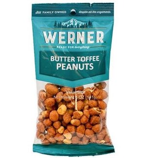 Werner Werner Butter Toffee Peanuts, 5 oz, 6 ct