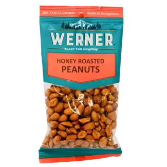 Werner Werner Peanuts Honey Roasted, 5 oz, 6 ct