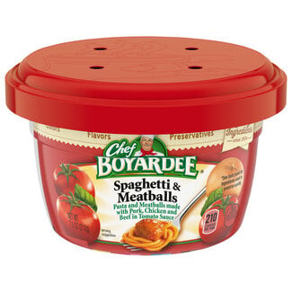 Chef Boyardee Chef Boyardee Spaghetti & Meatballs Pasta In Tomato Sauce, 7.5 oz, 12 ct