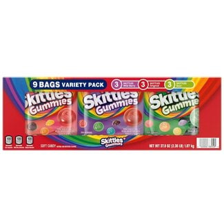 Skittles Skittles Gummies Variety Pack, 4.2 oz, 9 ct
