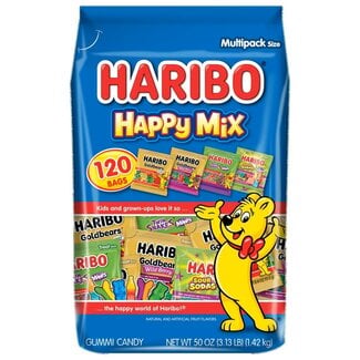 Haribo Haribo Gummi Candy Happy Mix Variety Pack, 120 ct