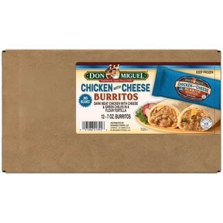 Don Miguel Don Miguel Burritos Chicken with Cheese, 7 oz, 12 ct