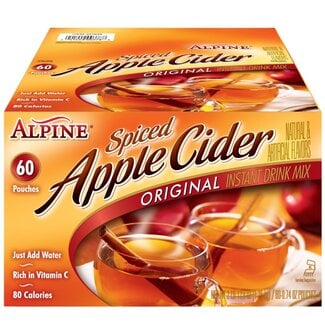 Alpine Alpine Spiced Apple Cider Instant Drink Mix Original, 60 ct