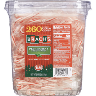 Brach's Brach's Mini Peppermint Candy Canes, 260 ct