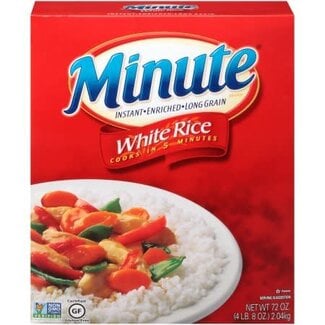 Minute Rice Minute Enriched Long Grain Instant Rice, 72 oz, 4 ct