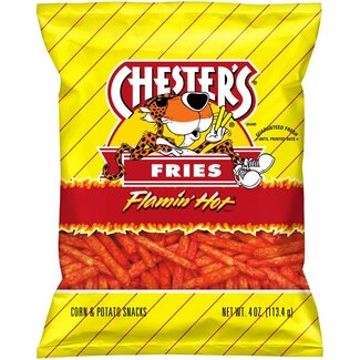 Cheetos Cheetos Chesters Flamin' Hot Fries, 3.625 oz, 24 ct