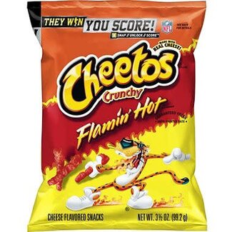 Cheetos Cheetos Crunchy Flamin' Hot, 3.25 oz, 28 ct