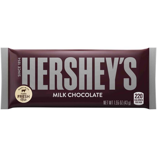 Hershey Milk Chocolate Bar, 36 ct
