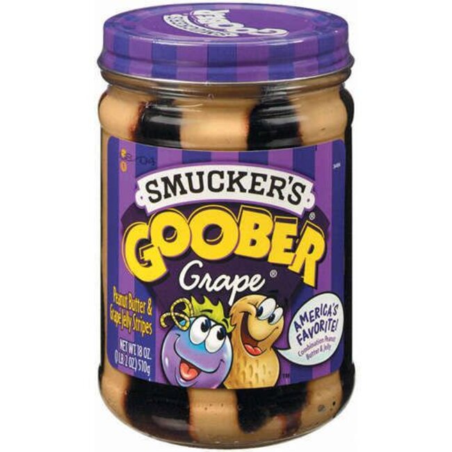 Smuckers Goober Grape Spread, 18 oz, 12 ct