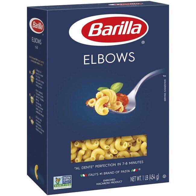 Barilla Macaroni Elbows, 16 oz, 16 ct