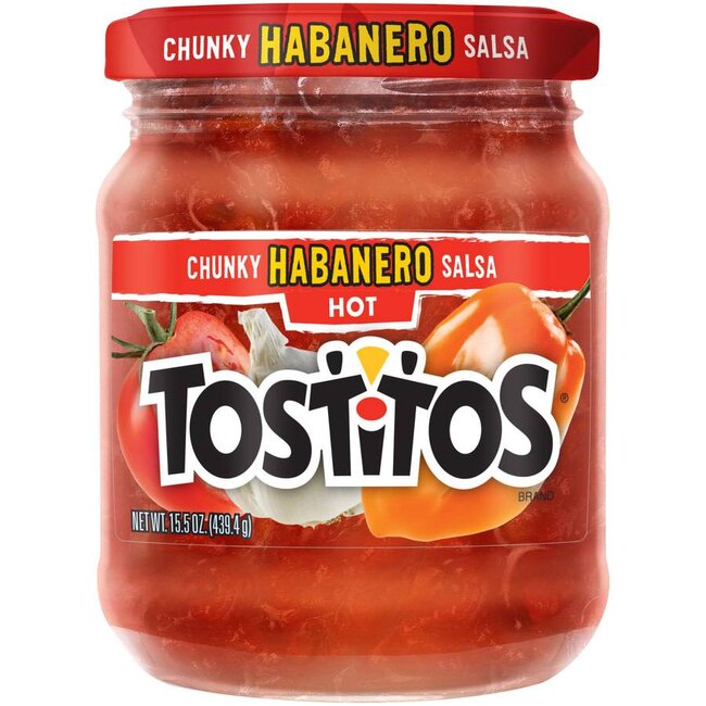 Tostitos Hot Salsa Habanero Dip, 15.5 oz, 12 ct