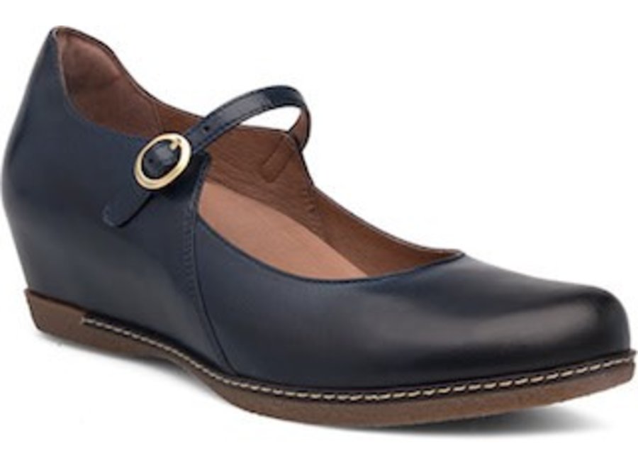 Dansko Dansko Loralie Navy Burnished Calf 6900-551200 - John Allen Shoes