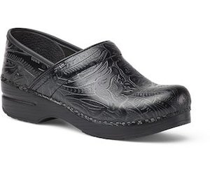 dansko professional black tooled
